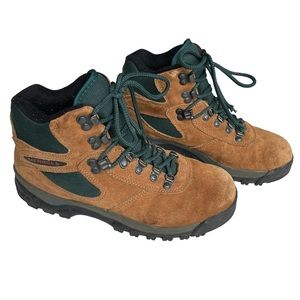 Merrell Womens Wear Them Out Eagle Tan/Green Hiking Boots 8.5